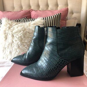 Sol Sana Blue Leather Booties